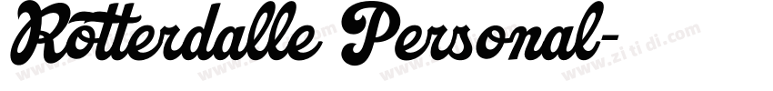 Rotterdalle Personal字体转换